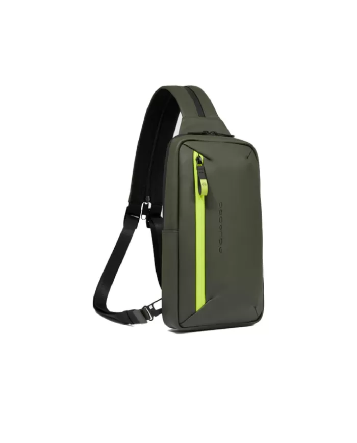 Piquadro Monospalla zaino resistente all'acqua Corner Verde