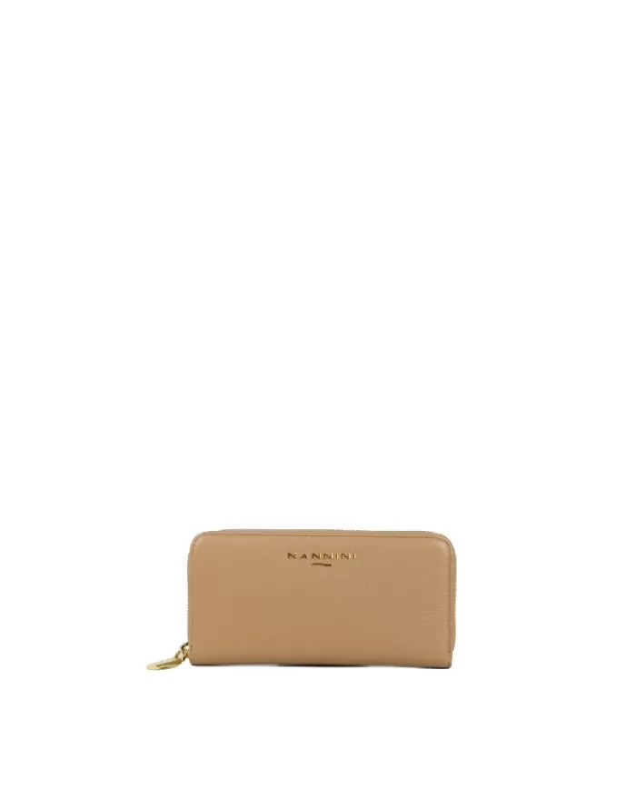 Nannini Portafoglio donna zip around Cammello Nannini Portafoglio donna zip around Cammello