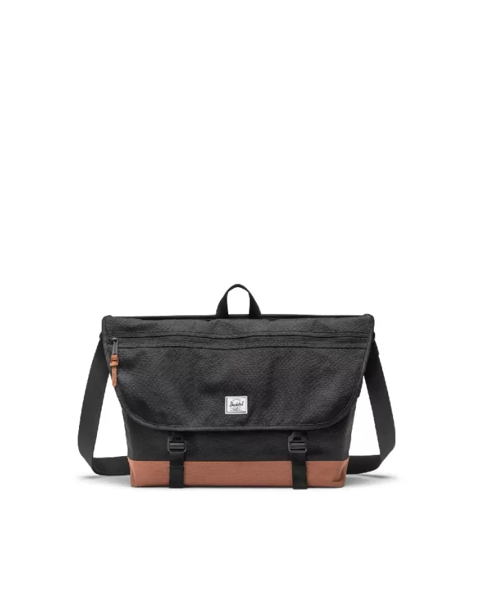 Herschel Borsa messenger Cove Nero/Cuoio