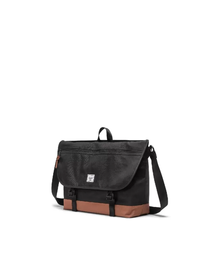Herschel Borsa messenger Cove Nero/Cuoio