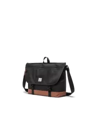 Herschel Borsa messenger Cove Nero/Cuoio