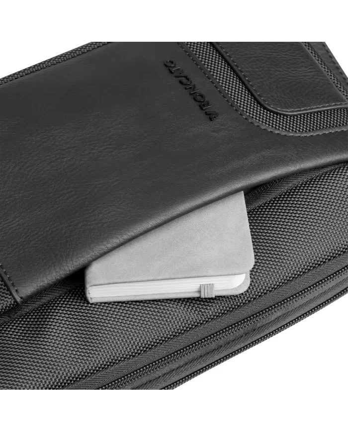 Roncato Pochette in tessuto Panama 4.0 Nero