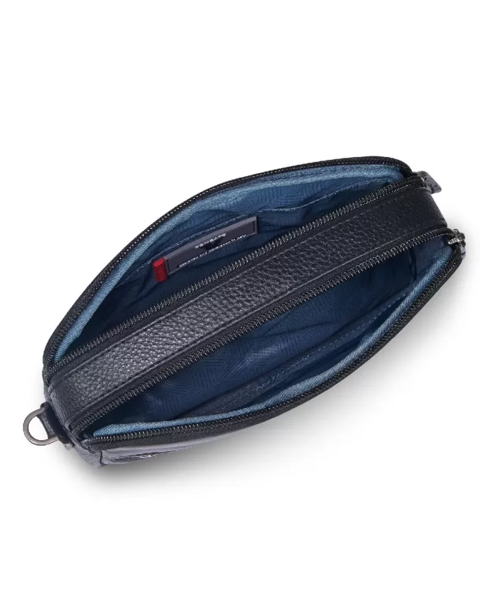 Roncato Pochette uomo in pelle Alaska Nero
