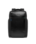 Piquadro Zaino pelle porta pc 15,6 Blue square Nero