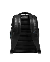 Piquadro Zaino pelle porta pc 15,6 Blue square Nero