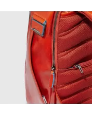 Piquadro Zaino pelle porta pc 15,6 Blue square Nero