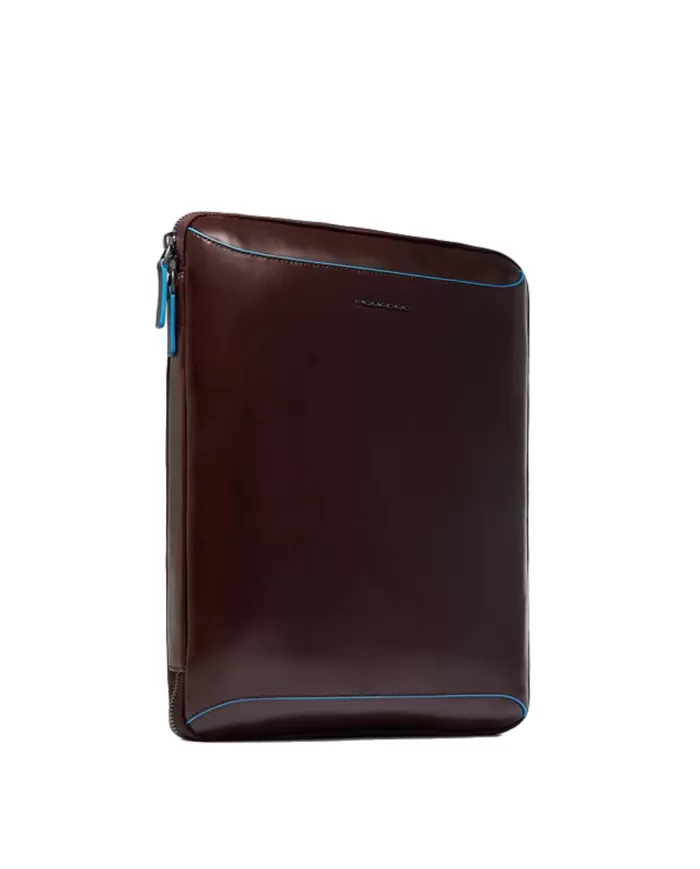 Piquadro Portablocco per tablet Blue Square Mogano