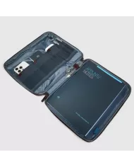 Piquadro Portablocco per tablet Blue Square Mogano