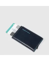 Piquadro Porta carte di credito e monete Blue square