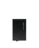 Piquadro Porta carte di credito e monete Blue square Nero