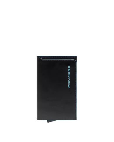 Piquadro Porta carte di credito e monete Blue square Nero