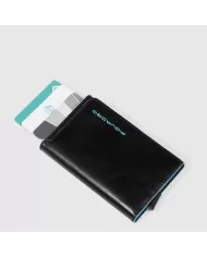 Piquadro Porta carte di credito e monete Blue square Nero