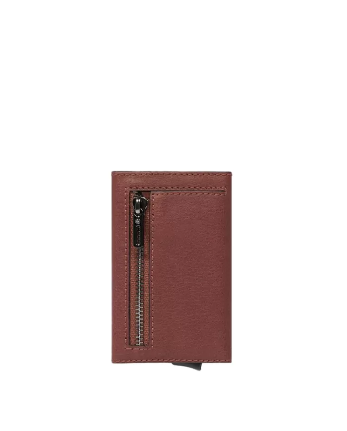 Piquadro Porta carte di credito e monete Black square Cuoio