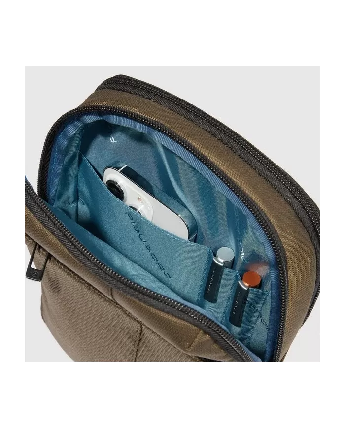 Piquadro Borsello piccolo tessuto Wollem Nero