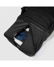 Piquadro Zaino pelle porta pc 15,6 Blue square Nero