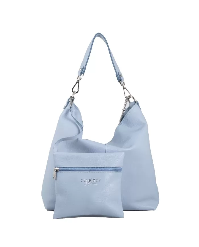 Caleidos Borsa pelle a tracolla Azzurro