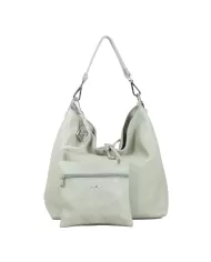 Caleidos Borsa pelle a tracolla Verde chiaro