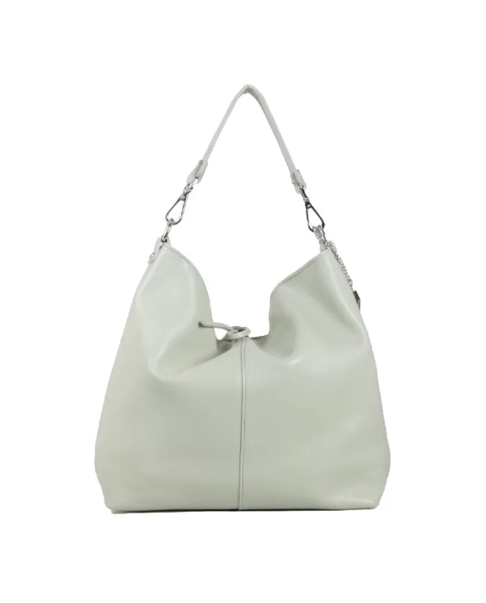 Caleidos Borsa pelle a tracolla Verde chiaro