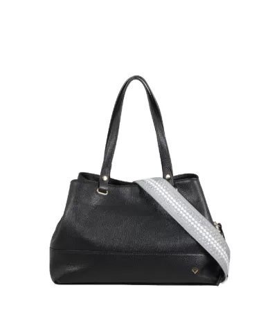 Caleidos Borsa grande in pelle Nero