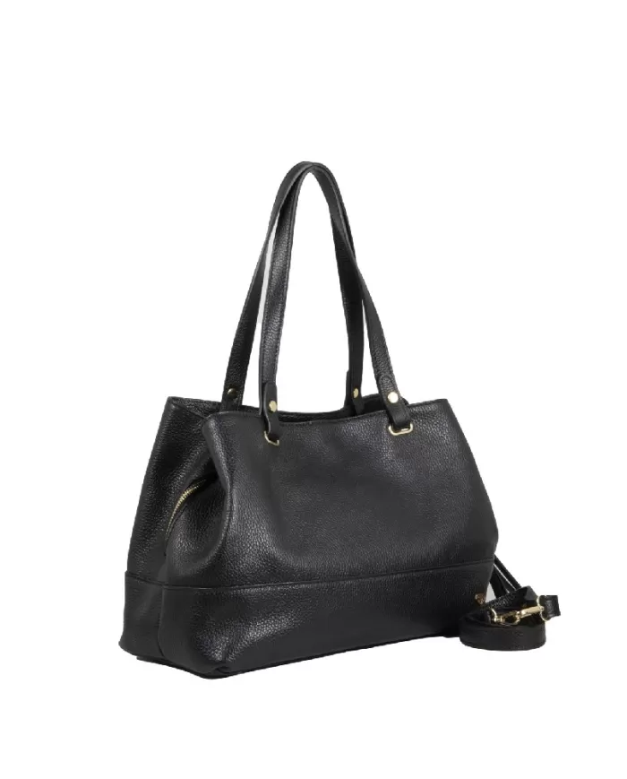 Caleidos Borsa grande in pelle Nero