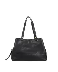 Caleidos Borsa grande in pelle Nero