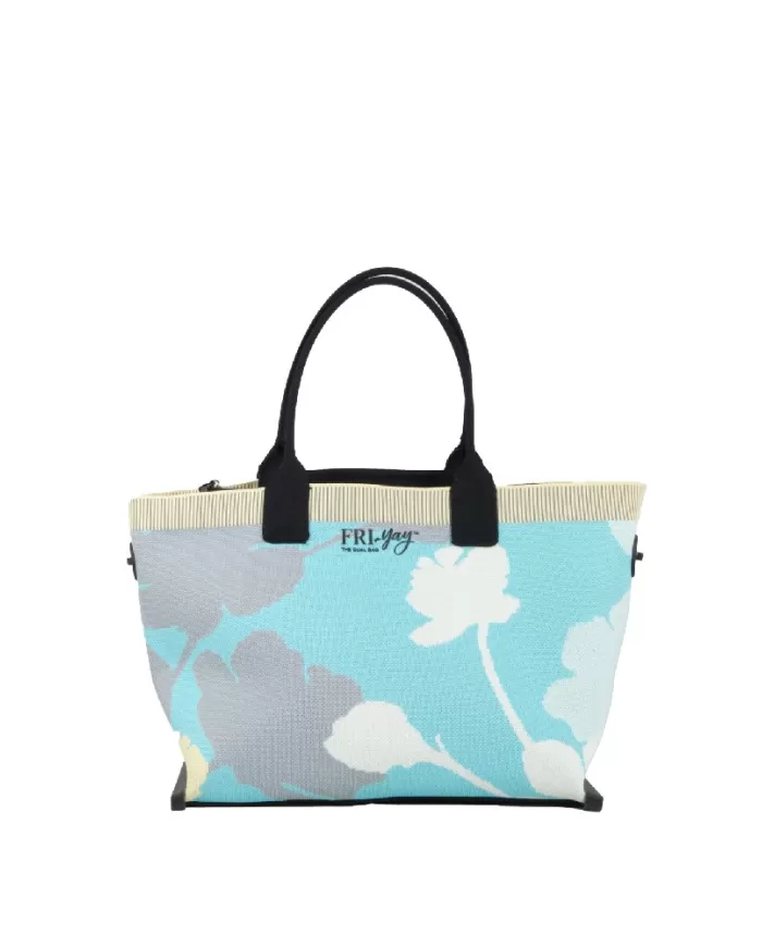 FRI-YAY Borsa Marta Jaquard Bianco/Multicolor