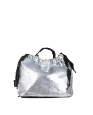 FRI-YAY Borsa zaino paillettes Yay Silver