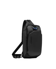 Piquadro Monospalla tessuto Earth Nero