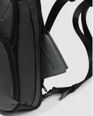 Piquadro Monospalla tessuto Earth Nero