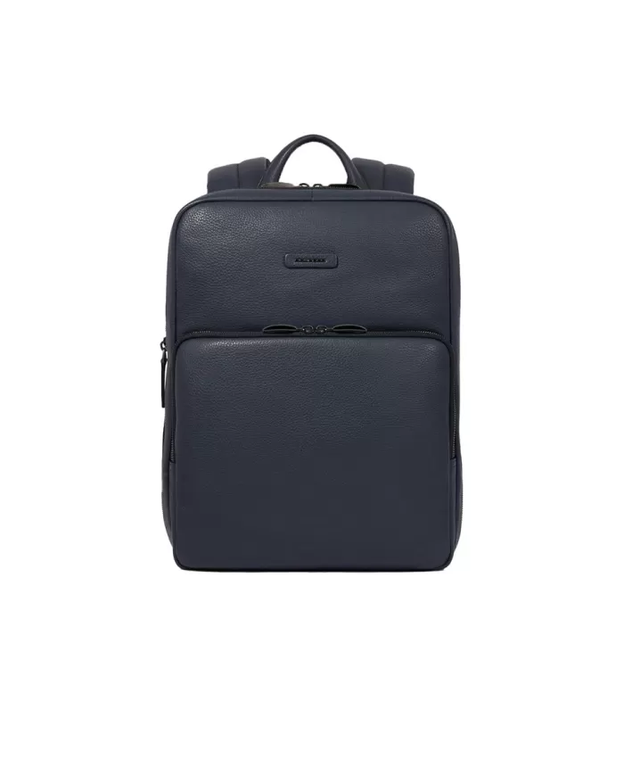 Piquadro Zaino in pelle porta pc "Modus special" Blu