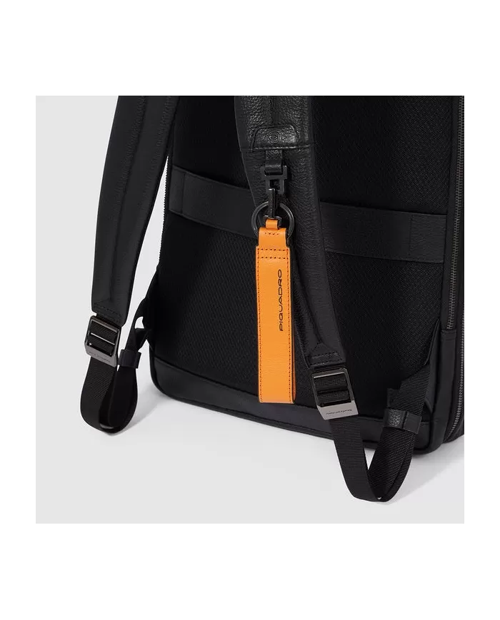 Piquadro Zaino in pelle porta pc "Modus special" Blu