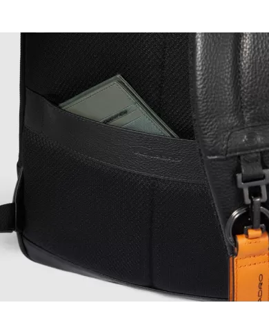 Piquadro Zaino in pelle porta pc "Modus special" Blu