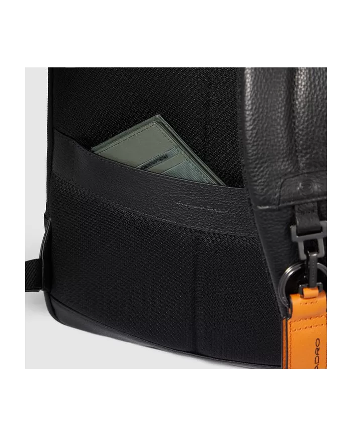 Piquadro Zaino in pelle porta pc "Modus special" Blu