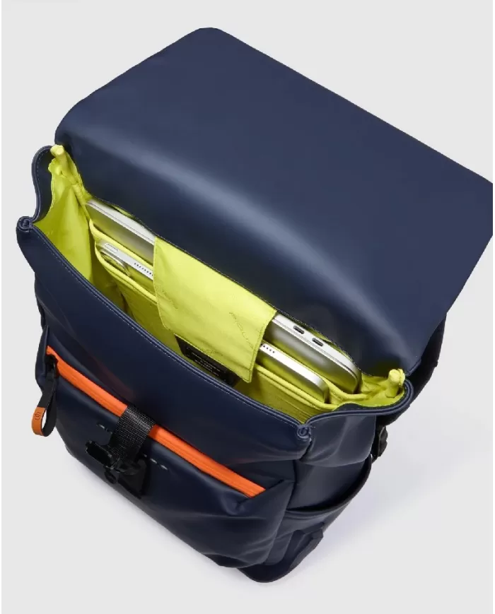 Piquadro Zaino impermeabile per pc 14 Corner Blu