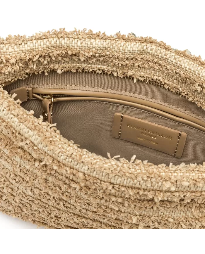 Gianni Chiarini Borsa Brenda in paglia Cuoio