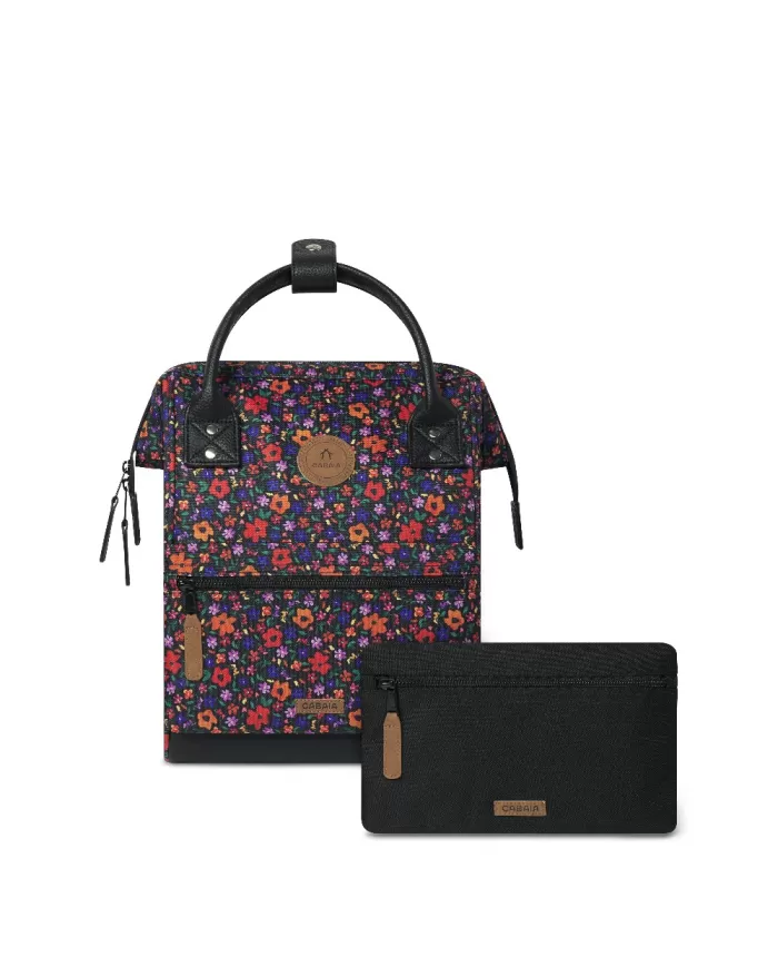 CABAIA Zaino Piccolo Maupiti Nero/Multicolor