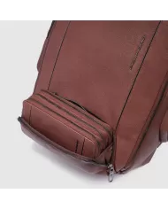 Piquadro Zaino in pelle porta pc 15,6" Cronus Marrone