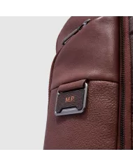 Piquadro Zaino in pelle porta pc 15,6" Cronus Marrone