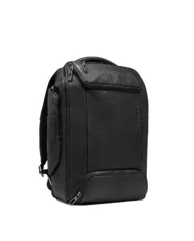 Piquadro Zaino in pelle porta pc 15,6" Cronus Nero
