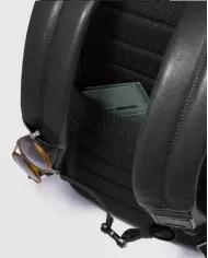 Piquadro Zaino in pelle porta pc 15,6" Cronus Nero