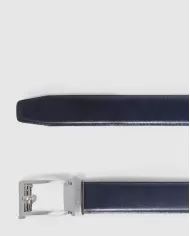 Piquadro Cintura uomo in pelle senza fori Blu