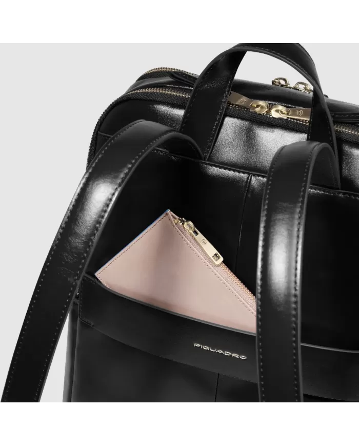 Piquadro Zaino donna porta pc 14" Blue Square Nero