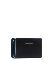 Piquadro Portafoglio medio Blue square Nero