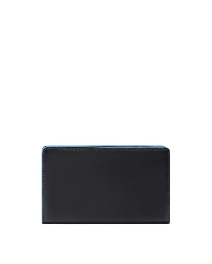 Piquadro Portafoglio medio Blue square Nero