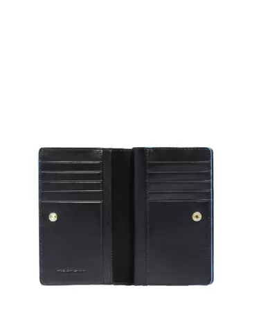 Piquadro Portafoglio medio Blue square Nero