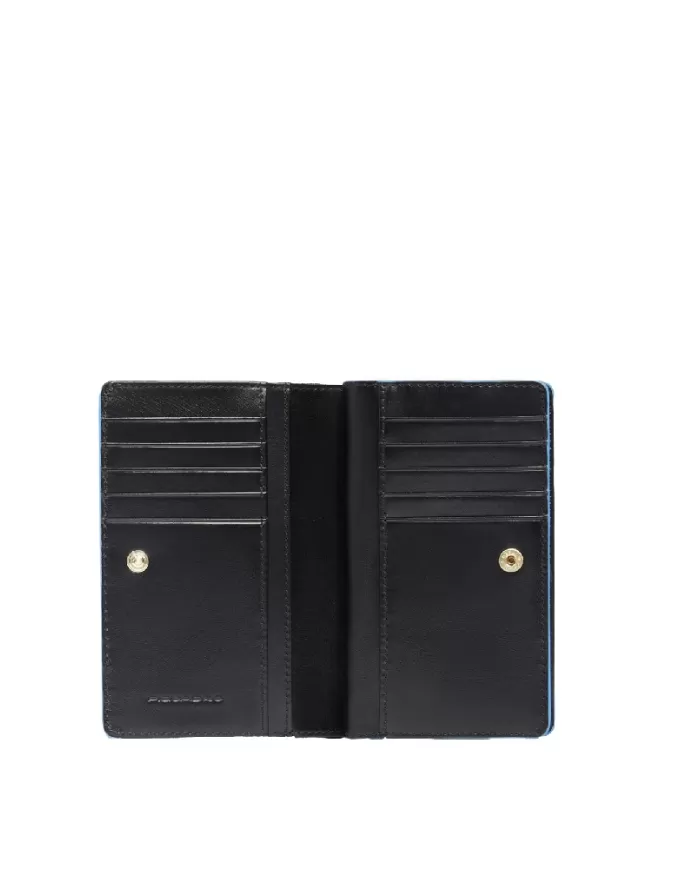 Piquadro Portafoglio medio Blue square Nero