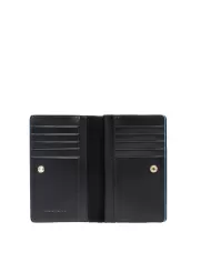 Piquadro Portafoglio medio Blue square Nero