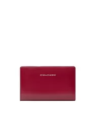 Piquadro Portafoglio medio Blue square Rosso