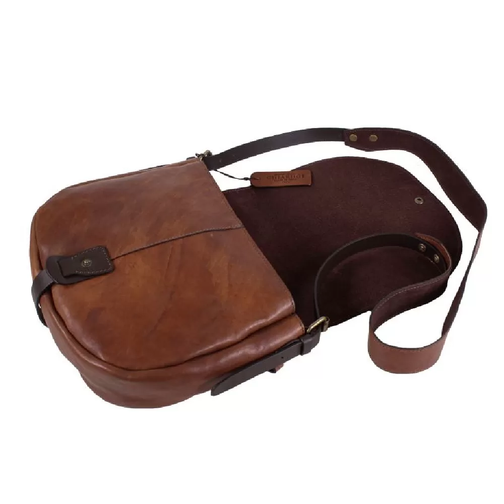 CHIARUGI Vintage Leder Umhängetasche Moyie Braun - Bild 3 von 5