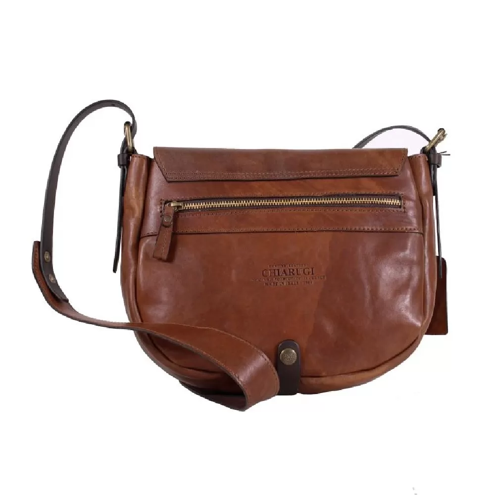 CHIARUGI Vintage Leder Umhängetasche Moyie Braun - Bild 4 von 5